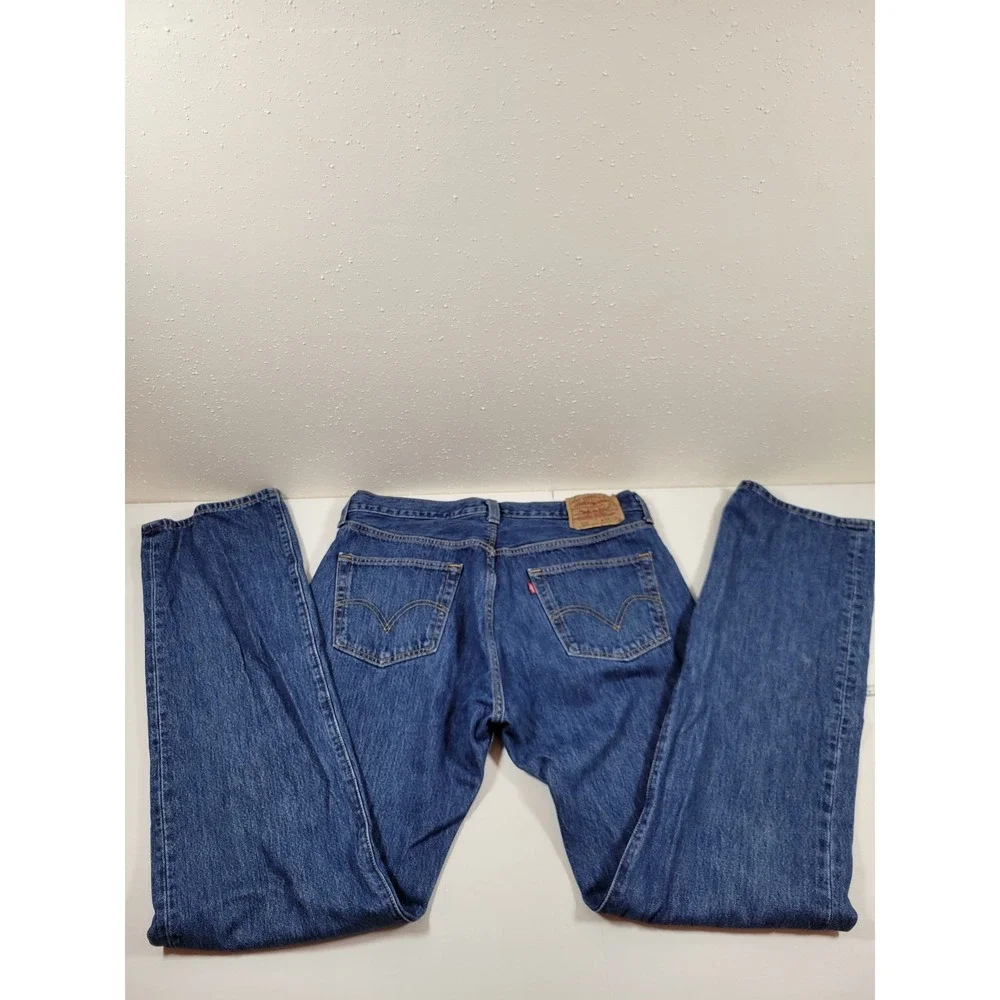 Vintage Levi's 501 Jeans Mens 36x36 Blue Excellent Straight Leg Button Fly Denim